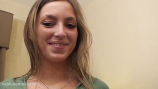 Brand New Blonde 18 Yr Old Gets Creampied