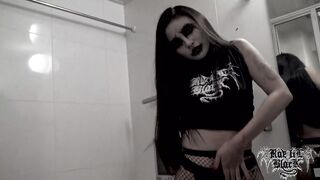 Rae Lil Black Solo Masturbation With Corpse Paint