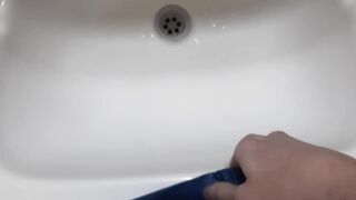 Pissing And Cumming On His Toy