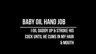 Milf Gives Baby Oil Hand Job