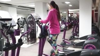 Risky Pussy N Butt Plug Flashing At Public Gym# Special Sexy Leggings # Part 2