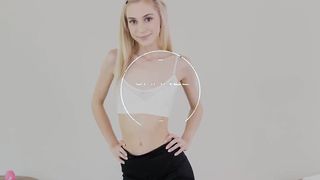 Barely Legal Skinny Teen Chanel Shortcake Casting To Be A Fitness Model