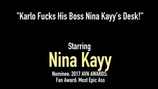 Big Booty Boss Nina Kayy Silenced By Big Cock Latino Intern