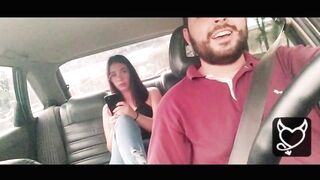 She Masturbates In My Uber Car While I Take Her To Her Boyfriend