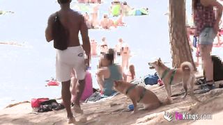 The Massive Cocked Black Dude Picking Up On The Nudist Beach. So Easy, When You're Armed With Such A Blunderbuss