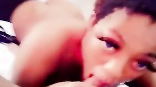 Kelly Tchambou, African Bitch Give Me French Blowjob