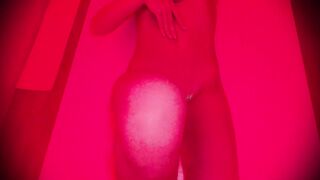 Fucked Her Oil Pussy In The Red Room