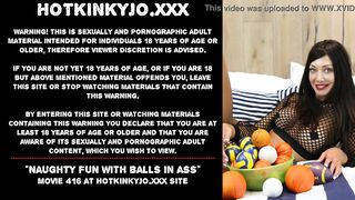 Naughty Fun With Balls In Ass Hotkinkyjo