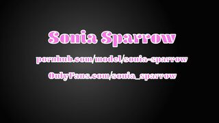 Sonia Sparrow Uses A Pink Dildo