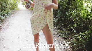 My Walk, Flashing In The Public Park, Hot Pussy No Panties. Elsarixterxxx