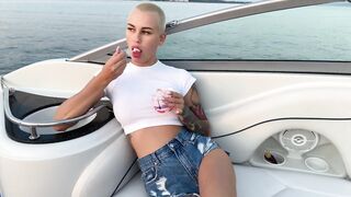 Bald Bitch Smeared My Dick In Ice Cream And Swallowed It