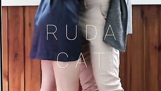 Rainy Day Sensual Sex. Vaginal Creampie (Vertical) - Ruda Cat