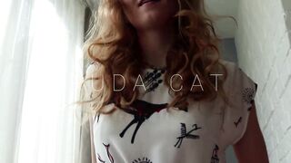 Passionate Sex On Balcony With Petite Redhead Babe Ends With Huge Cumshot - Ruda Cat