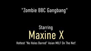 Monster Gangbang! Asian Milf Maxine X Fucks 7 Zombies? What