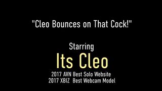 Stocking Clad Its Cleo Gives You A Great Blowjob In Lingerie