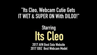 Its Cleo, Webcam Cutie Gets It Wet & Super On With Dildo