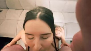 Deep Throating Cock With A Huge Cum Load