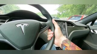 Tinder Date Caught Fucking Me In A Tesla On Auto-Pilot