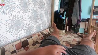 Caught A Hostel Neighbor Masturbating And Fucked In Ass