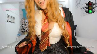 Cosplay Hermione Harry Potter Teasing You In The Red Light Green Light Game, Do You Want To Play