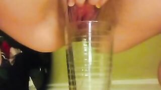 Nasty Slut Pissing In A Cup