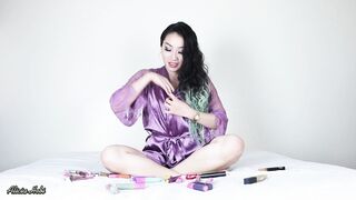 Alicia Hebi - - Swatch All My Lipsticks On My Feet (Not Porn)