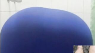 Fetish Real Voyeur Spandex Leggings Lycra Step Mommy Cums (Short Version)