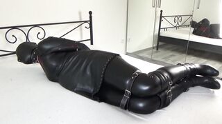 My Amateur Bondage, October, 28, 2021: Leather, Hood And Armbinder