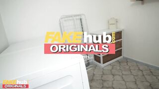 Fakehub - Ebony Mystique Finds Housemate Sniffing Her Dirty Panties Before Giving Him Her Big Ass And Big Tits