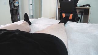 Huge Cumshot For Maid Daughter, She Teases Cock With Kissing And Licking