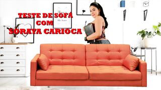 Soraya Carioca's Couch Test With Busty Blonde Rafaella Denardin