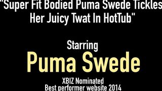 Super Fit Bodied Puma Swede Tickles Her Juicy Twat In Hottub