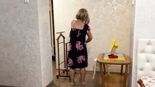 Step Mom Changed Clothes And Prepared Her Big Ass For Anal