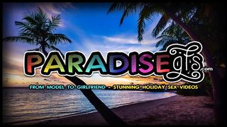 Paradise Gfs - 5 Days With Sexy Thick Ass Brunette In Paradise - Day 1