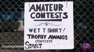 No Rules Wet T-Shirt Contest At A Nudist Resort