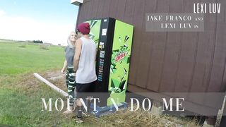 Public Outdoor Fucking Against Vending Machine