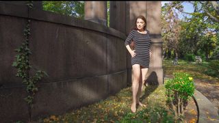 Erotic Dress On A Graveyard