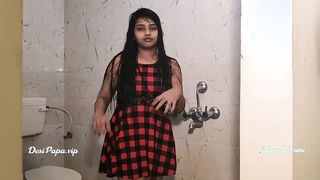 Desi College Girl Alia Advani Taking Shower