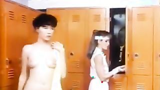 Horny Guy Went Into The Girls Lockerroom And Ended Up Having Sex With Two Sluts