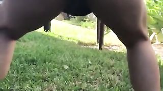 Voyeur Girl Pissing Outside