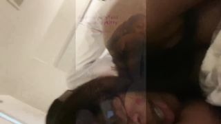 Ebony Babe Sucks Cum Outta Dick Then Swallows