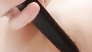 Masturbate After School With Black Vibrator