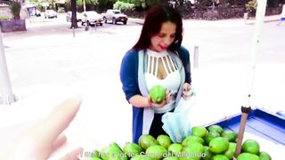 Carne Del Mercado - Julia Cruz Juicy Ass Colombiana Latina Teen Gets Pounded In Threesome Outside