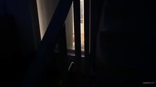 Pervert Voyeur Spies On Her Asian Japanese Neighbor While Watching Hentai And Fucking Her Ass