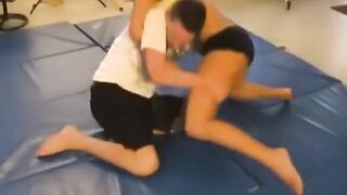 Julie Grappling Wrestling Scissor Session