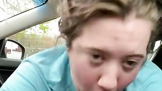 Big Tits Car Blow Job