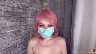 Girl In Bikini From Medical Masks Blowjob And Fucking