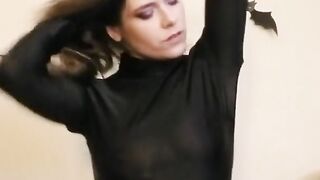 Suicide Girl Cumming In Bodysuit Latina Masturbation Orgasm