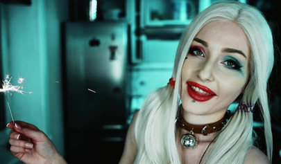 Petite Harley Quinn Is One Nasty Little Skank