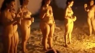 Outdoor Pissing Orgy With Girls Urinating On Bonfire Xxx Porn Video